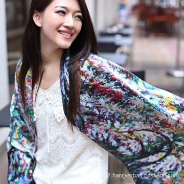 Digital Printed Silk Scarf (12-BR110303-8)